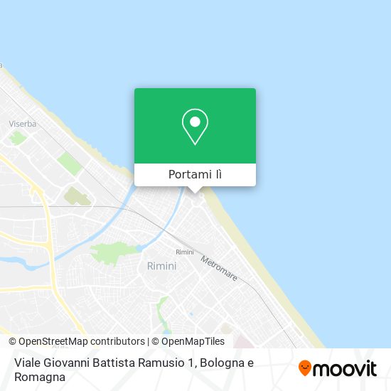 Mappa Viale Giovanni Battista Ramusio 1