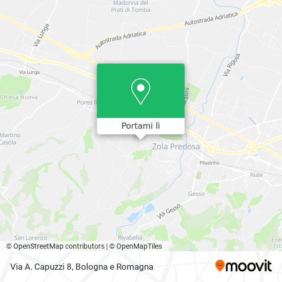 Mappa Via A. Capuzzi 8