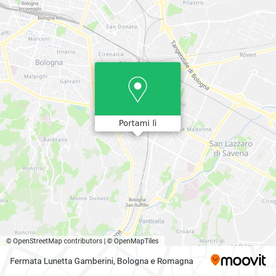 Mappa Fermata Lunetta Gamberini