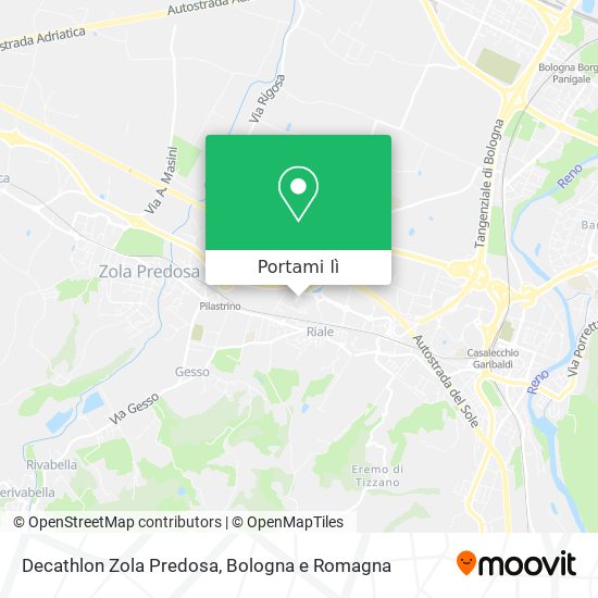 Mappa Decathlon Zola Predosa