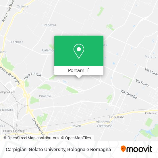 Mappa Carpigiani Gelato University