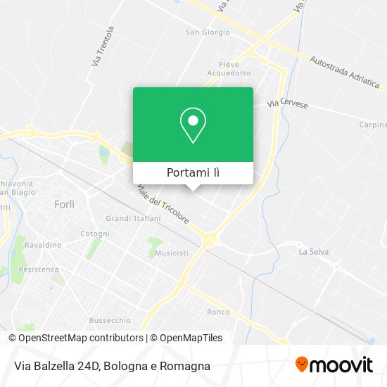 Mappa Via Balzella 24D