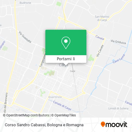 Mappa Corso Sandro Cabassi