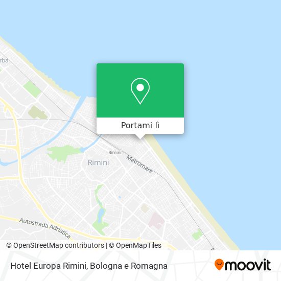 Mappa Hotel Europa Rimini