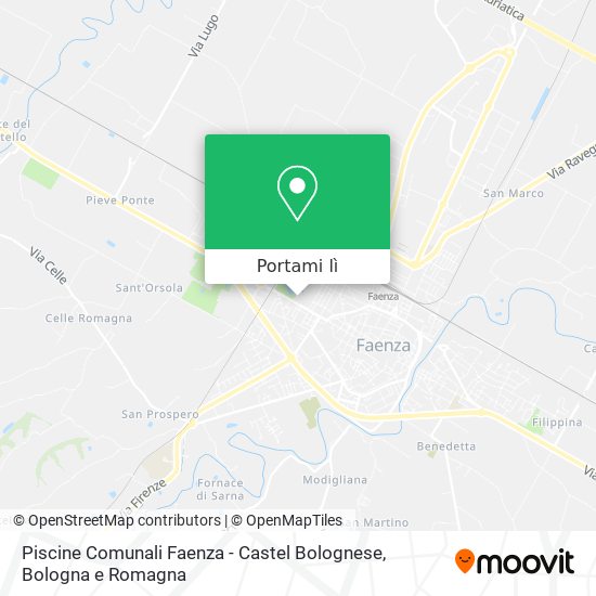 Mappa Piscine Comunali Faenza - Castel Bolognese