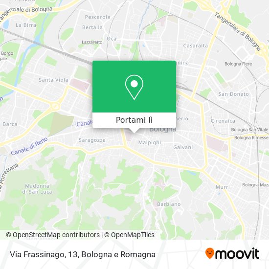 Mappa Via Frassinago, 13