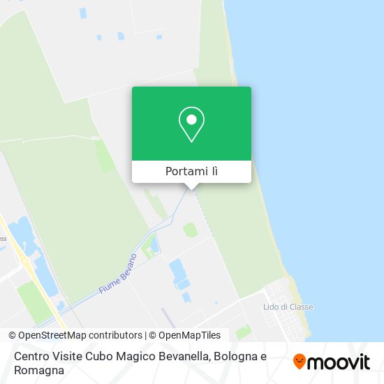 Mappa Centro Visite Cubo Magico Bevanella