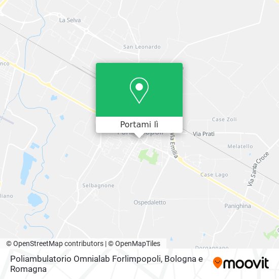 Mappa Poliambulatorio Omnialab Forlimpopoli