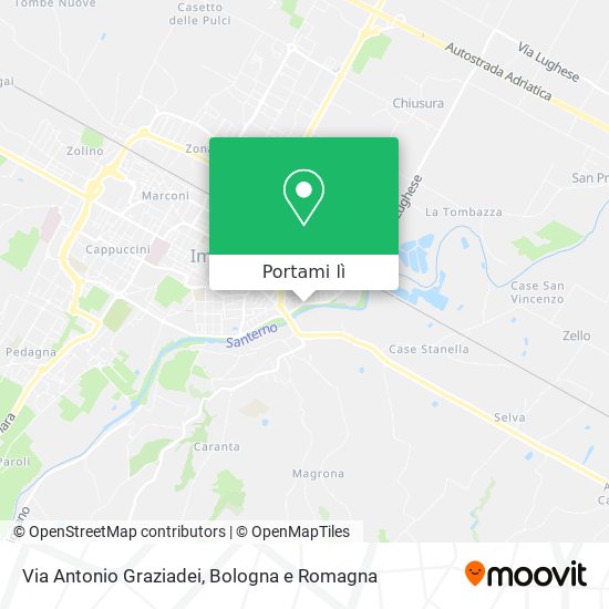 Mappa Via Antonio Graziadei