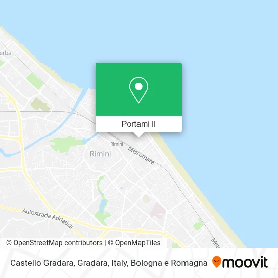 Mappa Castello Gradara, Gradara, Italy