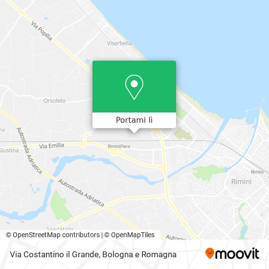 Mappa Via Costantino il Grande