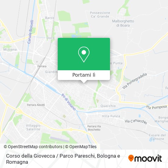 Mappa Corso della Giovecca / Parco Pareschi