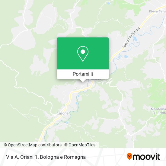 Mappa Via A. Oriani 1