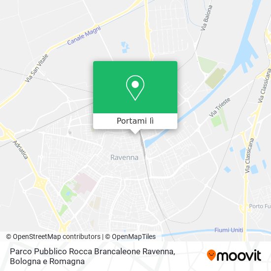 Mappa Parco Pubblico Rocca Brancaleone Ravenna