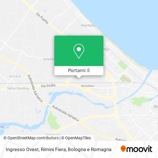 Mappa Ingresso Ovest, Rimini Fiera