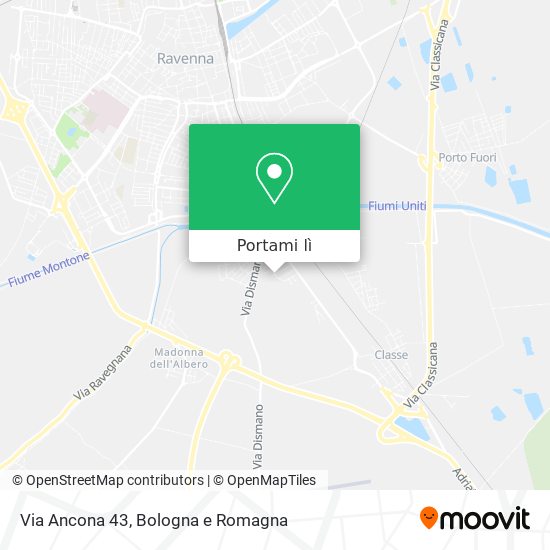 Mappa Via Ancona 43