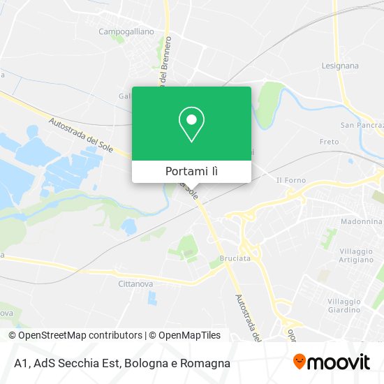 Mappa A1, AdS Secchia Est
