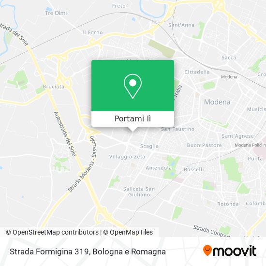 Mappa Strada Formigina 319
