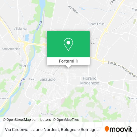 Mappa Via Circonvallazione Nordest