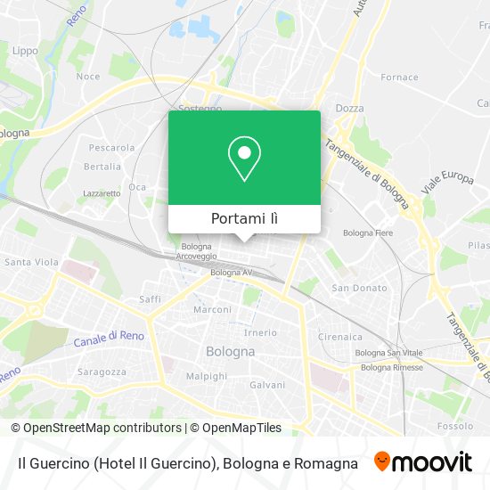 Mappa Il Guercino (Hotel Il Guercino)
