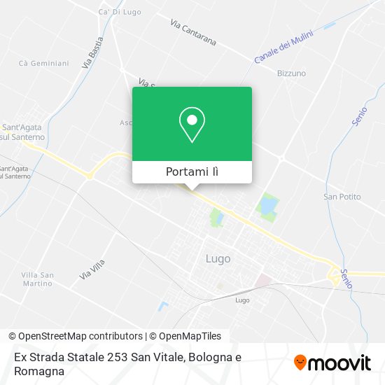 Mappa Ex Strada Statale 253 San Vitale