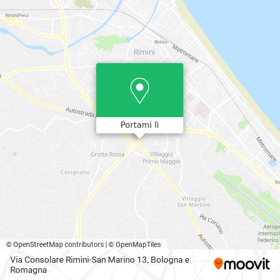 Mappa Via Consolare Rimini-San Marino 13