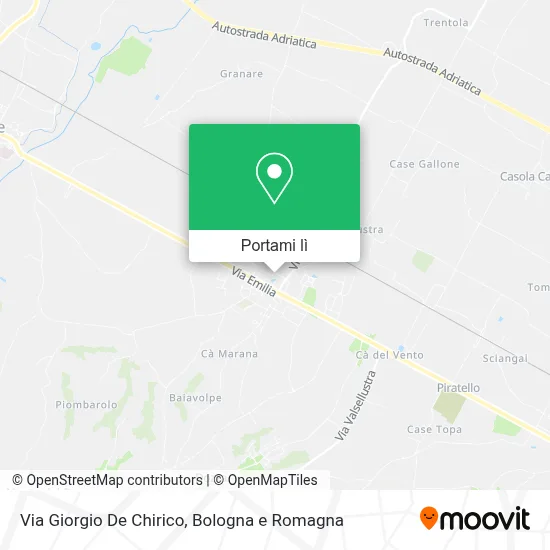 Mappa Via Giorgio De Chirico