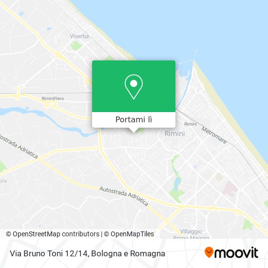 Mappa Via Bruno Toni 12/14