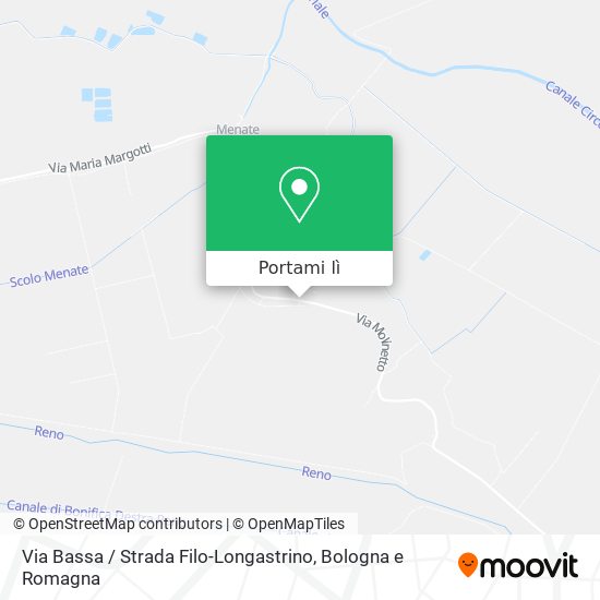 Mappa Via Bassa / Strada Filo-Longastrino