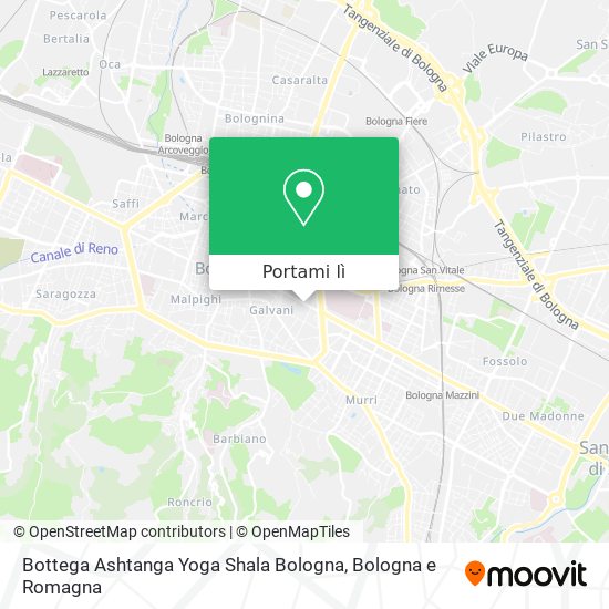 Mappa Bottega Ashtanga Yoga Shala Bologna