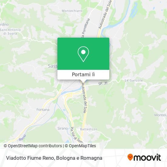 Mappa Viadotto Fiume Reno