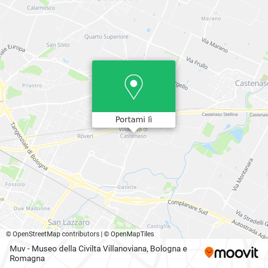 Mappa Muv - Museo della Civilta Villanoviana