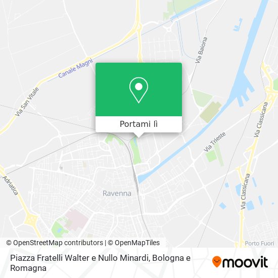 Mappa Piazza Fratelli Walter e Nullo Minardi