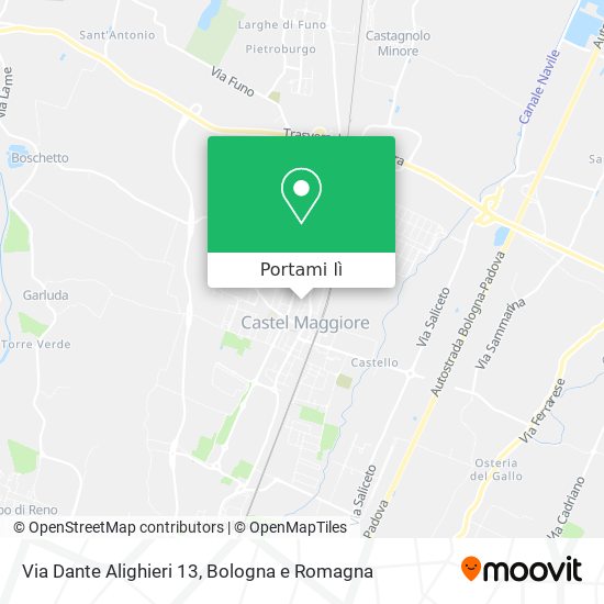 Mappa Via Dante Alighieri 13