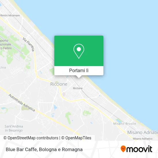 Mappa Blue Bar Caffe