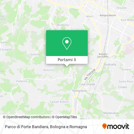 Mappa Parco di Forte Bandiera