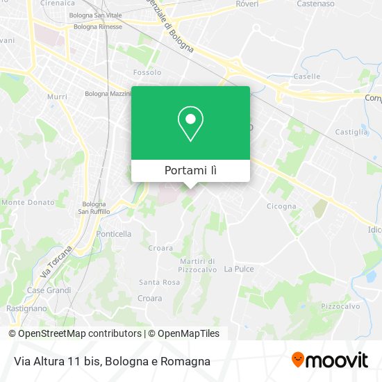 Mappa Via Altura  11 bis