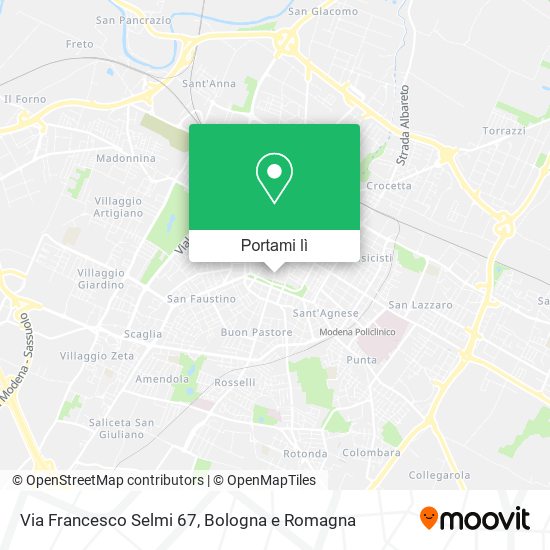 Mappa Via Francesco Selmi  67