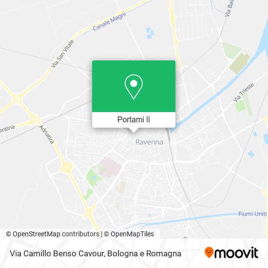 Mappa Via Camillo Benso Cavour