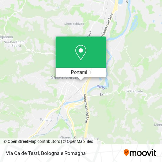 Mappa Via Ca  de Testi