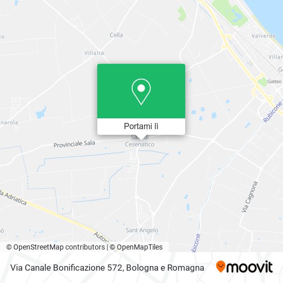 Mappa Via Canale Bonificazione  572