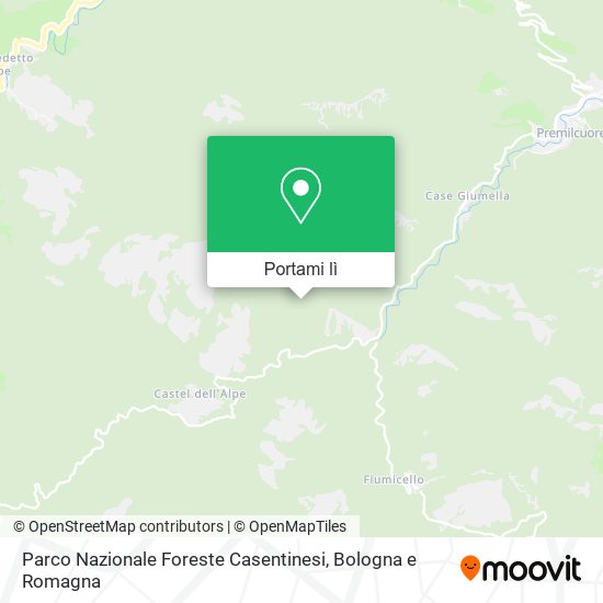 Mappa Parco Nazionale Foreste Casentinesi