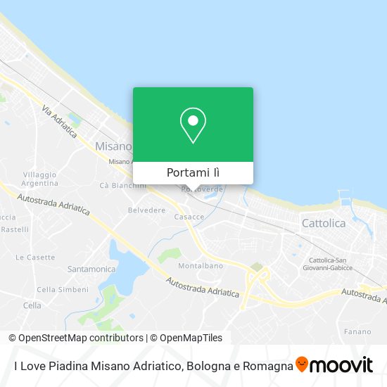 Mappa I Love Piadina Misano Adriatico