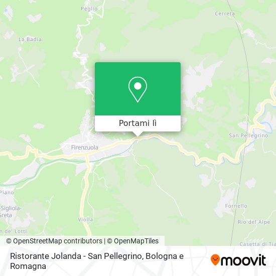Mappa Ristorante Jolanda - San Pellegrino