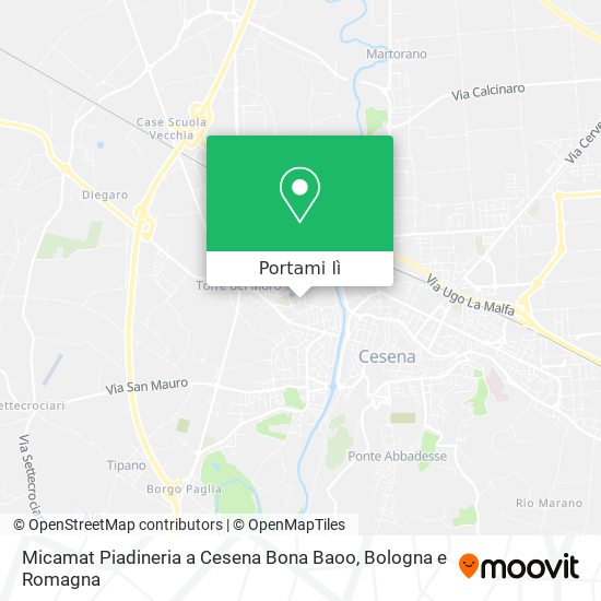 Mappa Micamat Piadineria a Cesena Bona Baoo