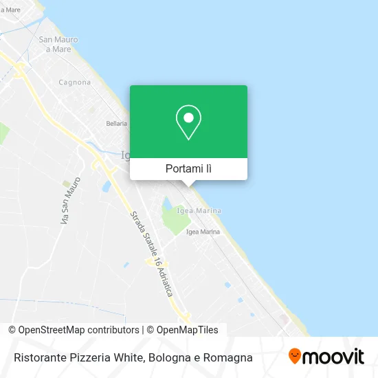Mappa Ristorante Pizzeria White