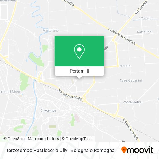 Mappa Terzotempo Pasticceria Olivi