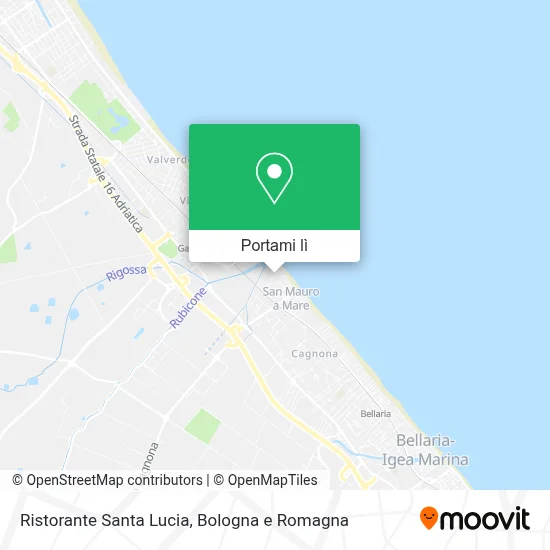 Mappa Ristorante Santa Lucia