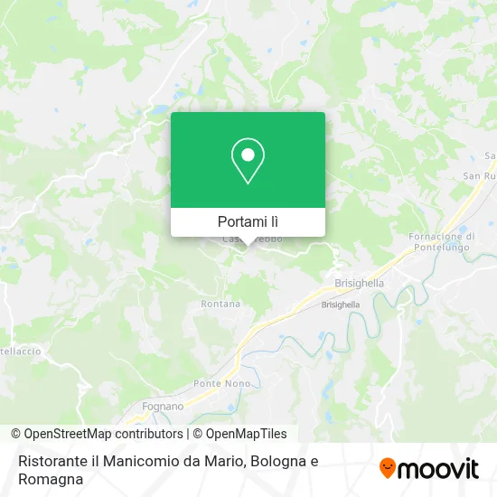 Mappa Ristorante il Manicomio da Mario