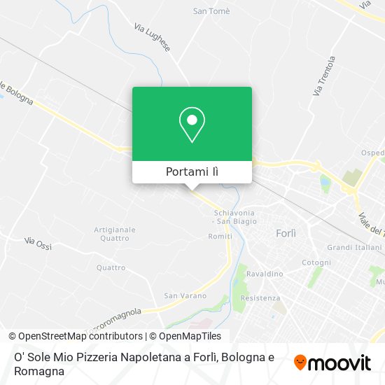 Mappa O' Sole Mio Pizzeria Napoletana a Forlì